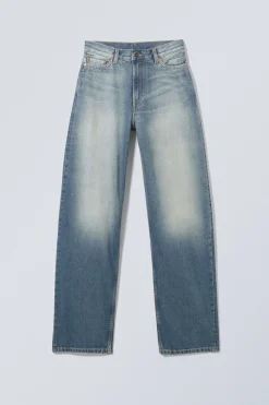 Weekday RAIL MID RISE LOOSE WIDE LEG JEANS jackpot blue medium blue Fashion