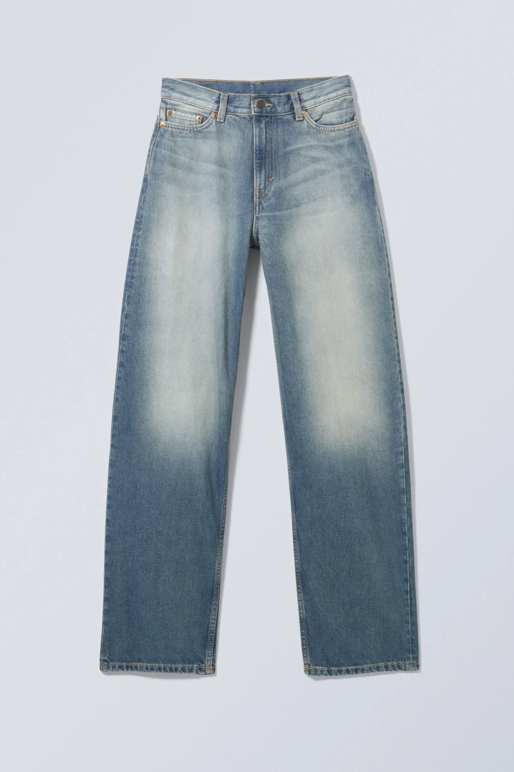 Weekday RAIL MID RISE LOOSE WIDE LEG JEANS jackpot blue medium blue Fashion