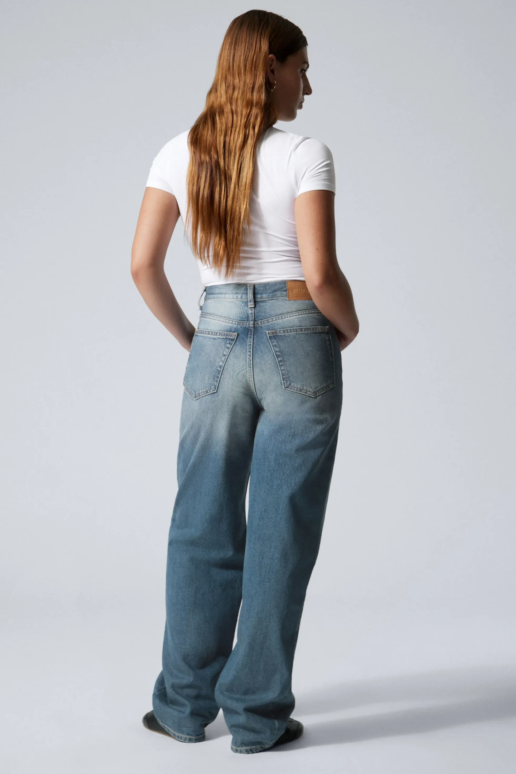 Weekday RAIL MID RISE LOOSE WIDE LEG JEANS jackpot blue medium blue Fashion