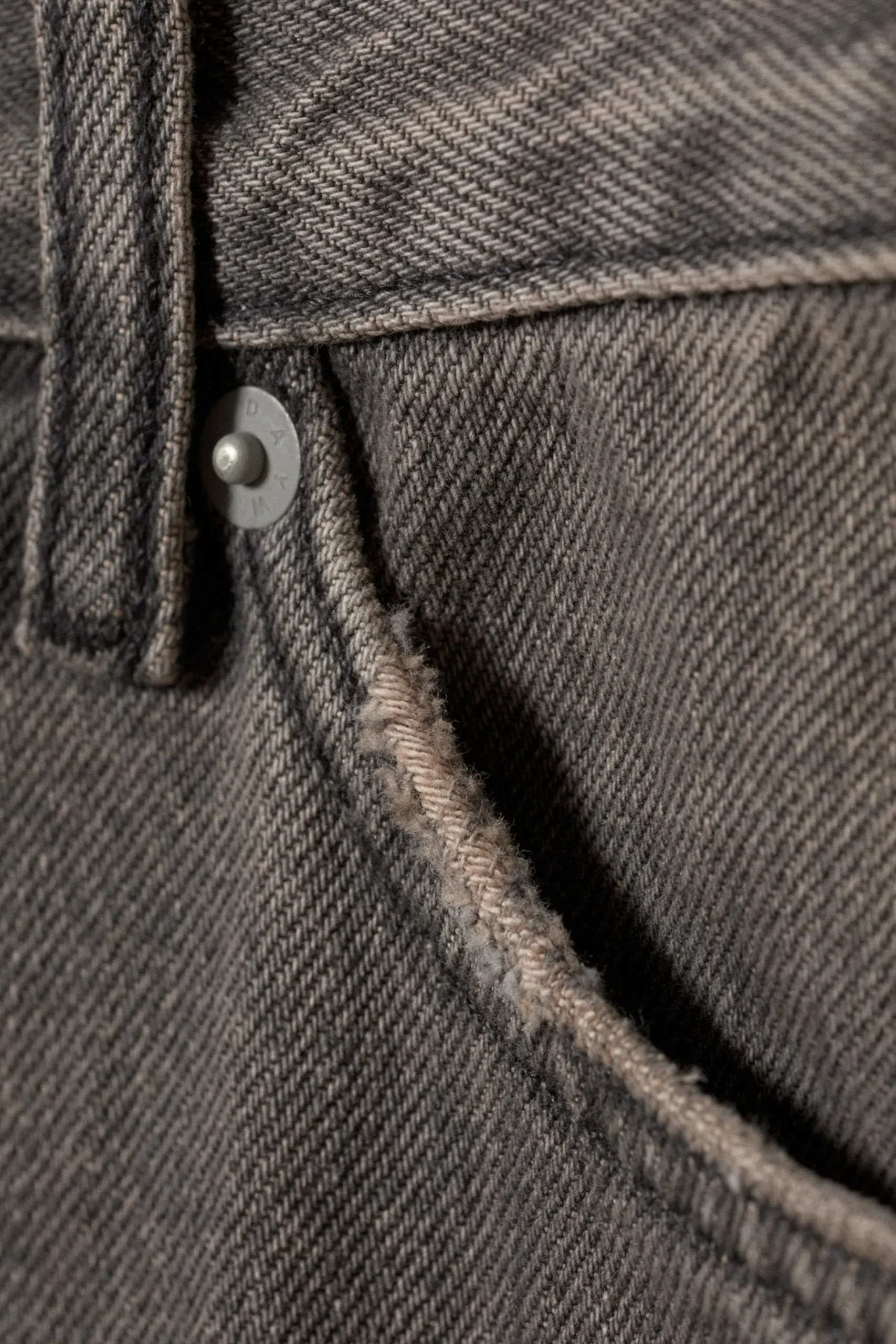 Weekday RAIL MID RISE LOOSE WIDE LEG JEANS clay grey grey Clearance