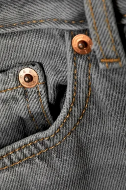 Weekday RAIL MID RISE LOOSE WIDE LEG JEANS misty grey light grey Best Sale