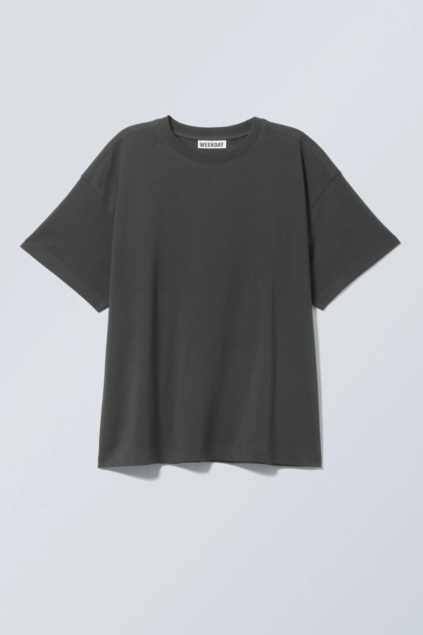 Weekday RELAXED BOXY COTTON T-SHIRT dark grey Cheap