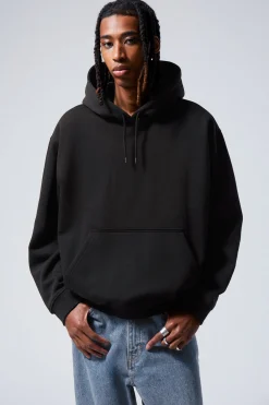 Weekday RELAXED HEAVY HOODIE black Cheap