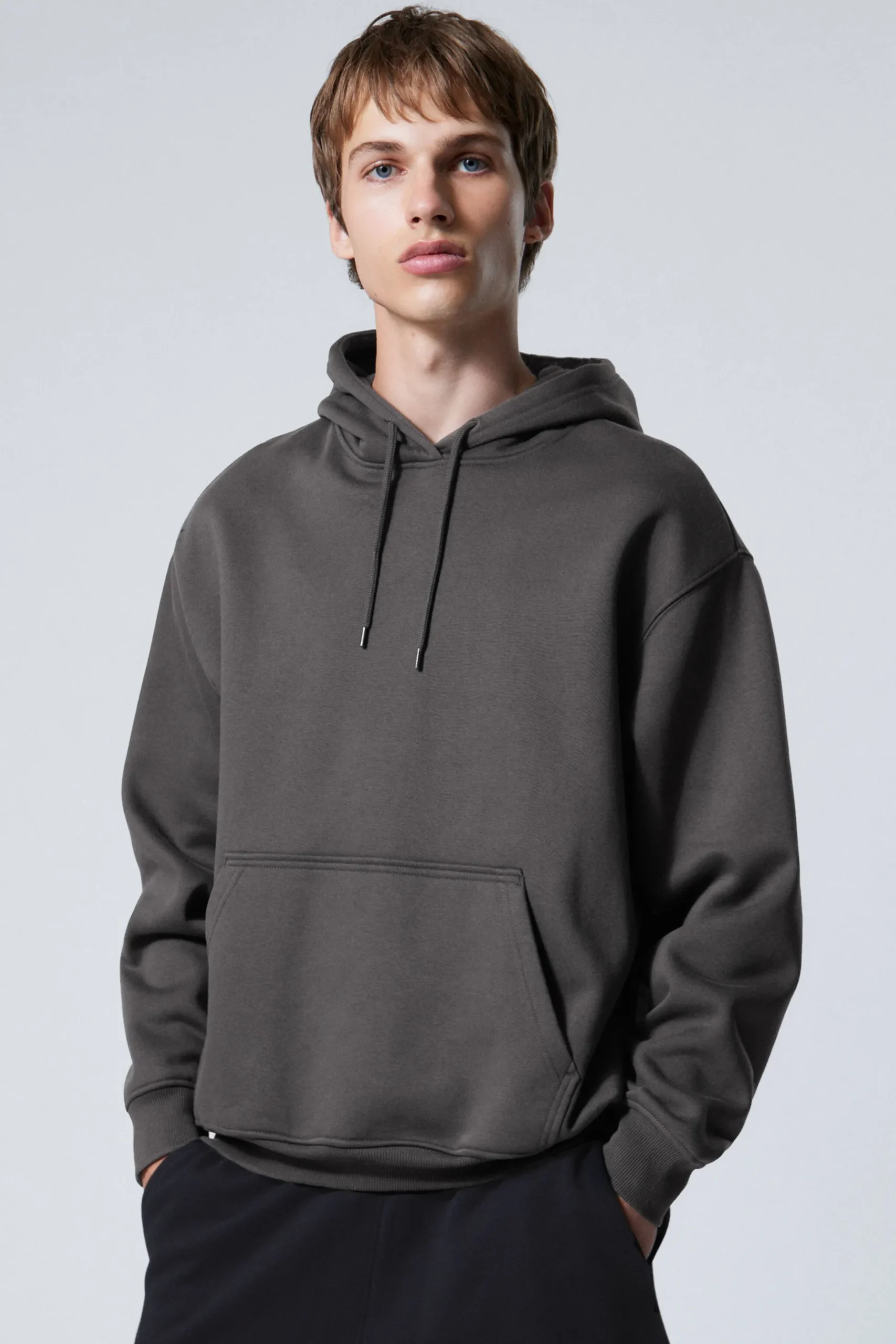 Weekday RELAXED HEAVY HOODIE off black Fashion