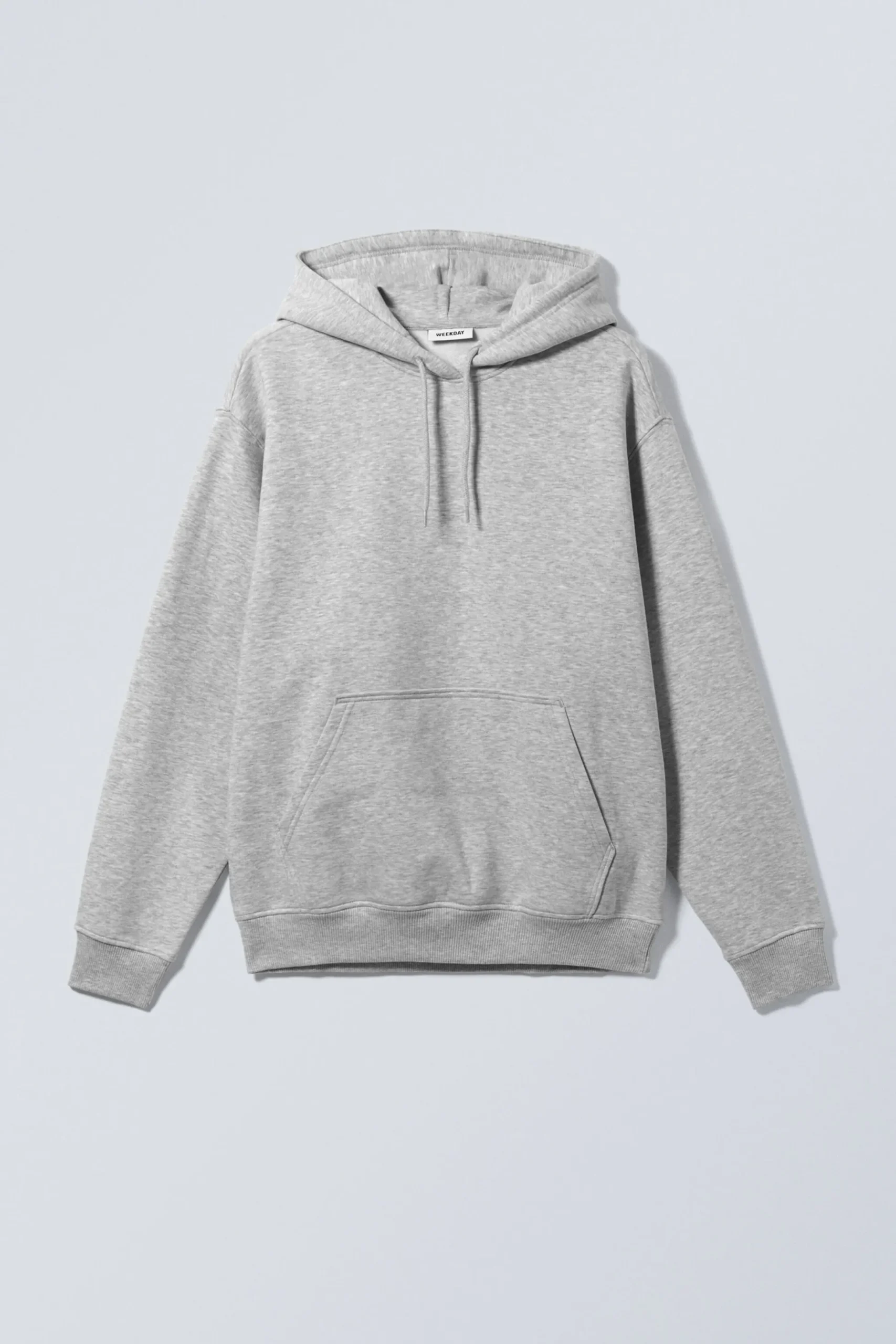 Weekday RELAXED HEAVY HOODIE light grey melange Clearance