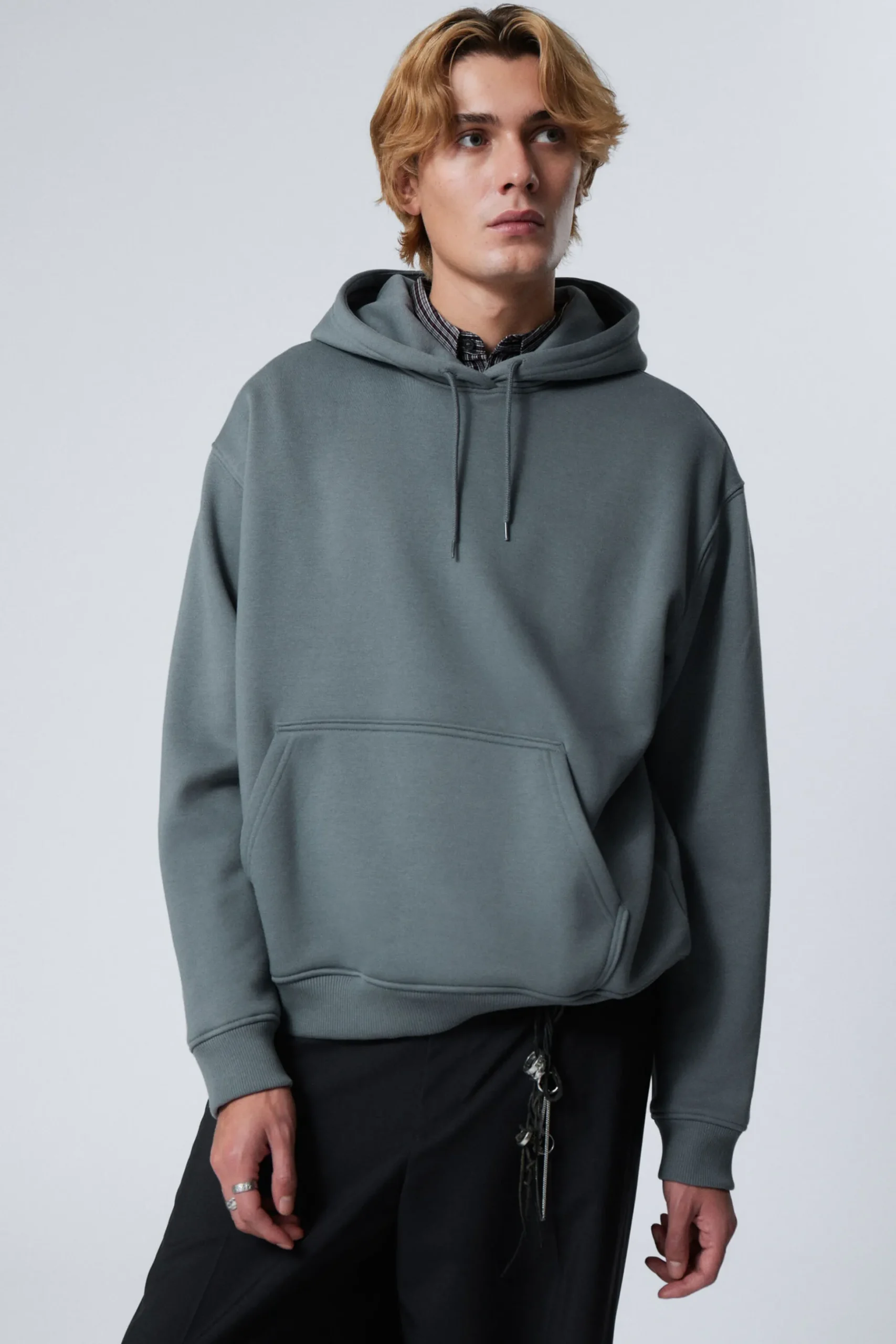 Weekday RELAXED HEAVY HOODIE dusty grey Discount