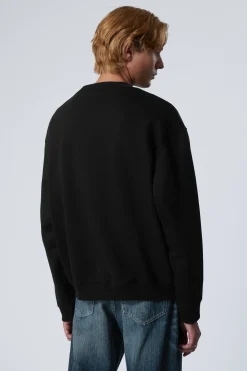 Weekday RELAXED HEAVYWEIGHT SWEATSHIRT black Online