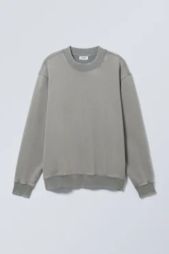 Weekday RELAXED HEAVYWEIGHT SWEATSHIRT washed dusty grey Outlet