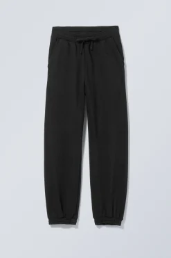 Weekday RELAXED HEAVYWEIGHT SWEATPANTS black Shop