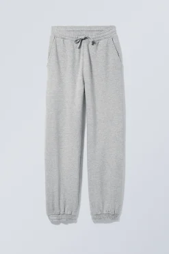 Weekday RELAXED HEAVYWEIGHT SWEATPANTS light grey Shop
