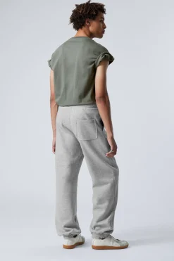 Weekday RELAXED HEAVYWEIGHT SWEATPANTS light grey Shop