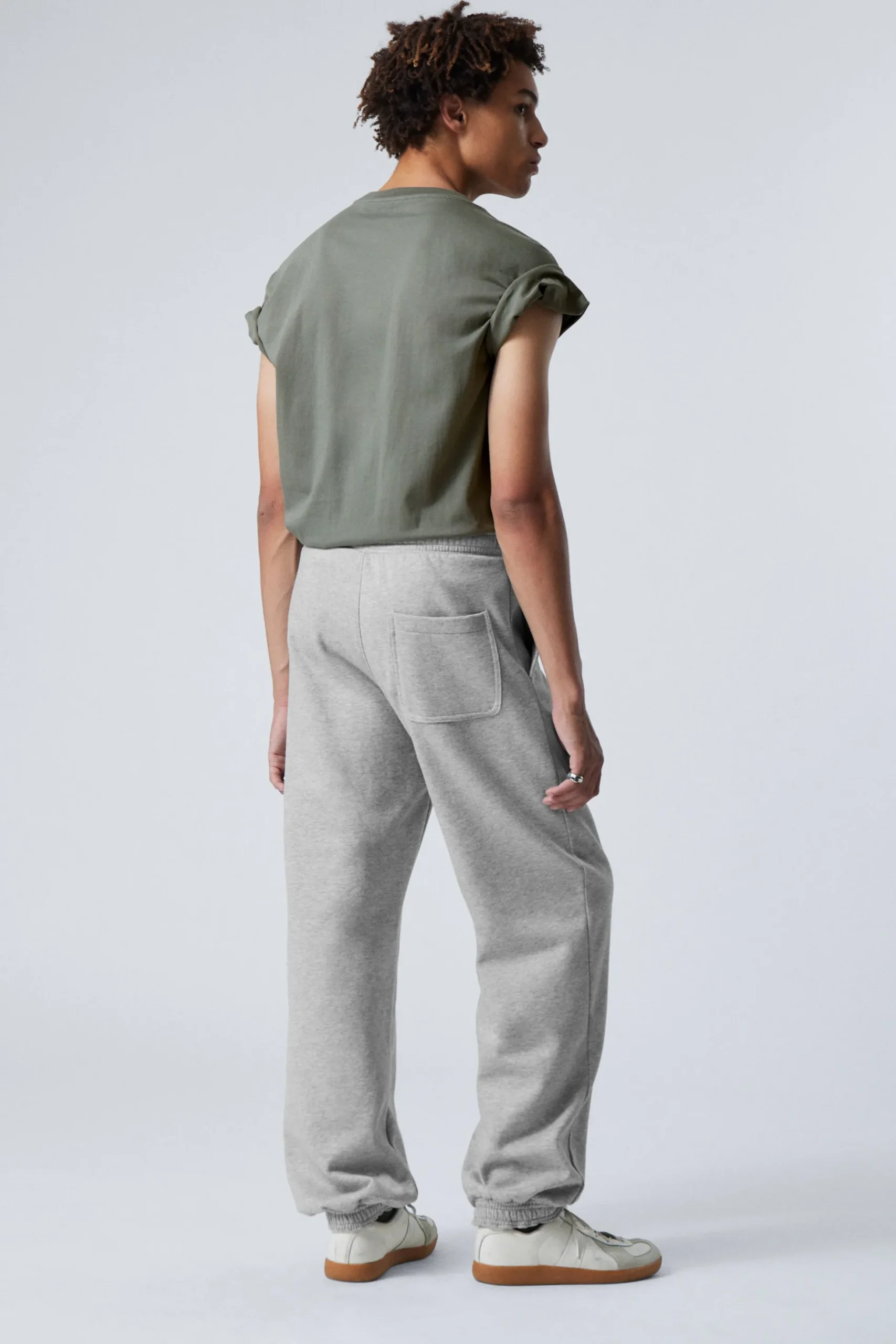 Weekday RELAXED HEAVYWEIGHT SWEATPANTS light grey Shop
