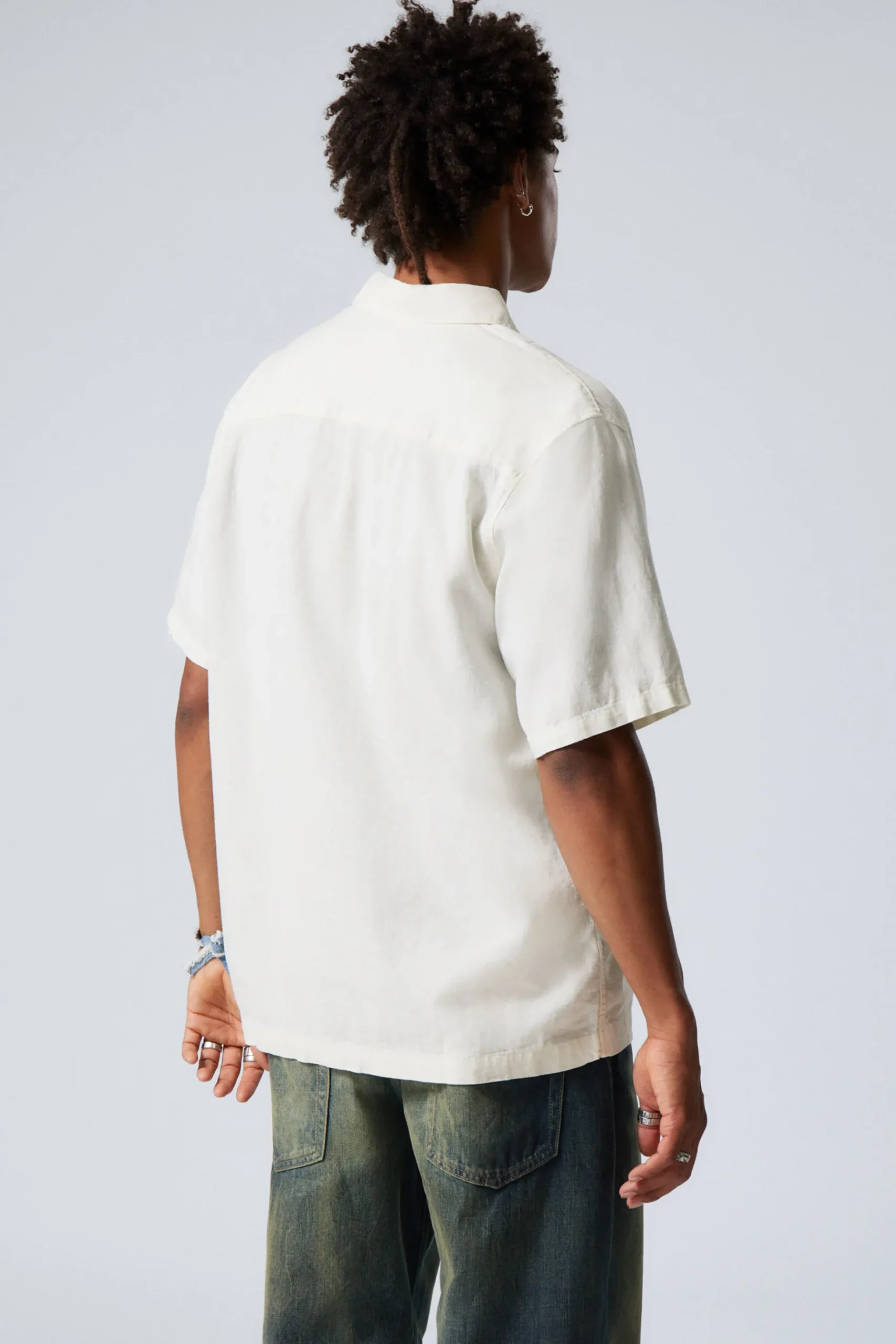 Weekday RELAXED LINEN SHORT SLEEVE ecru Online