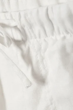 Weekday RELAXED LINEN TROUSERS dusty white New