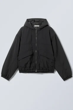 Weekday RELAXED NYLON BOMBER JACKER black Shop