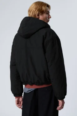 Weekday RELAXED NYLON BOMBER JACKER black Shop