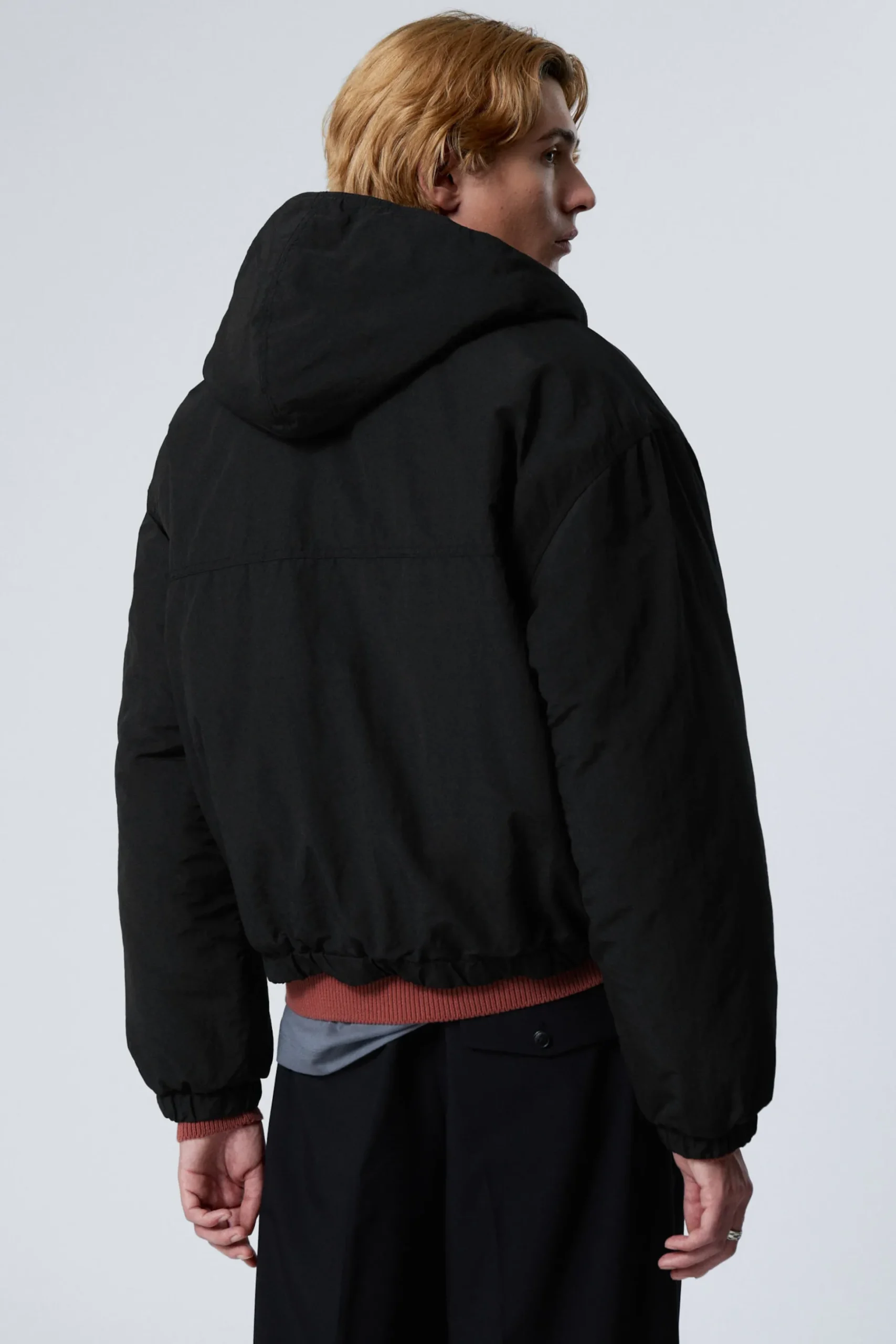 Weekday RELAXED NYLON BOMBER JACKER black Shop