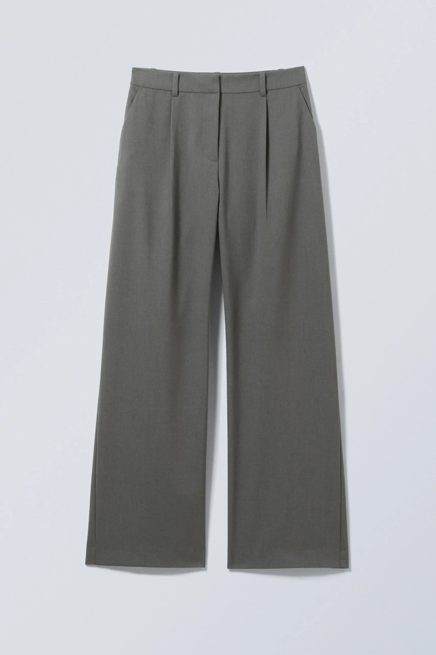 Weekday RELAXED PLEATED SUITING TROUSERS dark grey Clearance