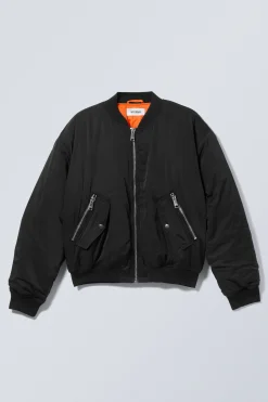 Weekday RELAXED TWILL BOMBER JACKET black Fashion