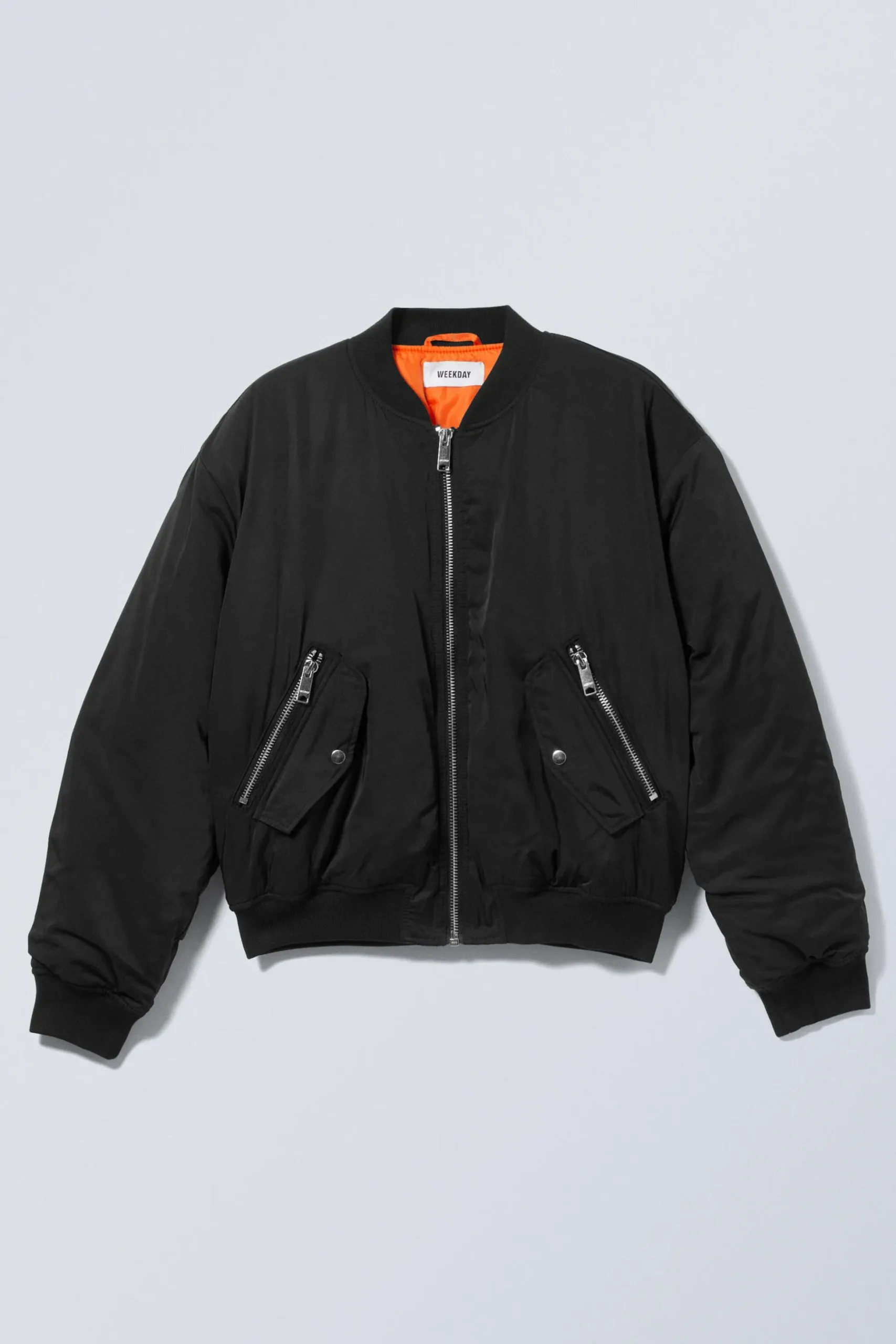 Weekday RELAXED TWILL BOMBER JACKET black Fashion