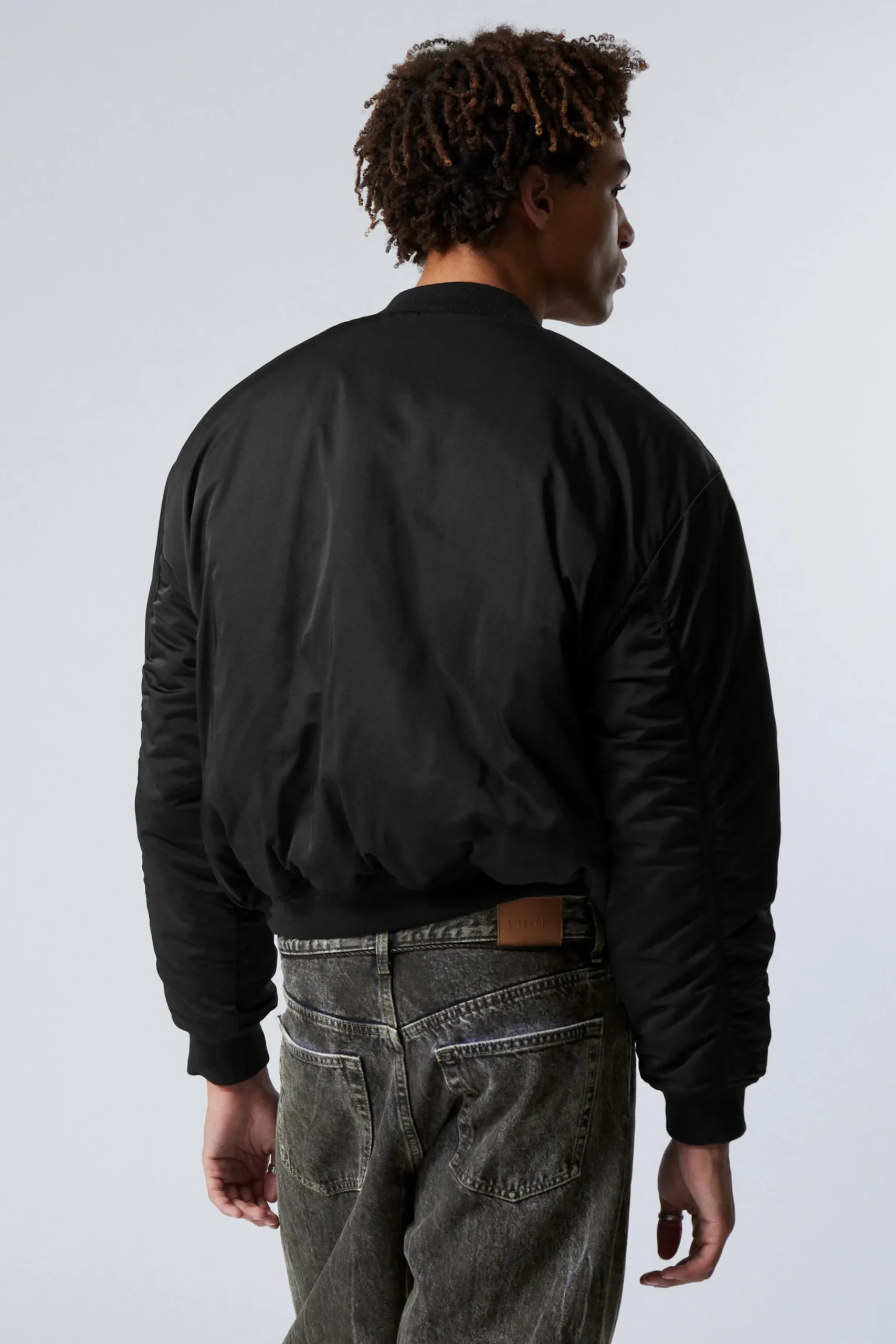 Weekday RELAXED TWILL BOMBER JACKET black Fashion