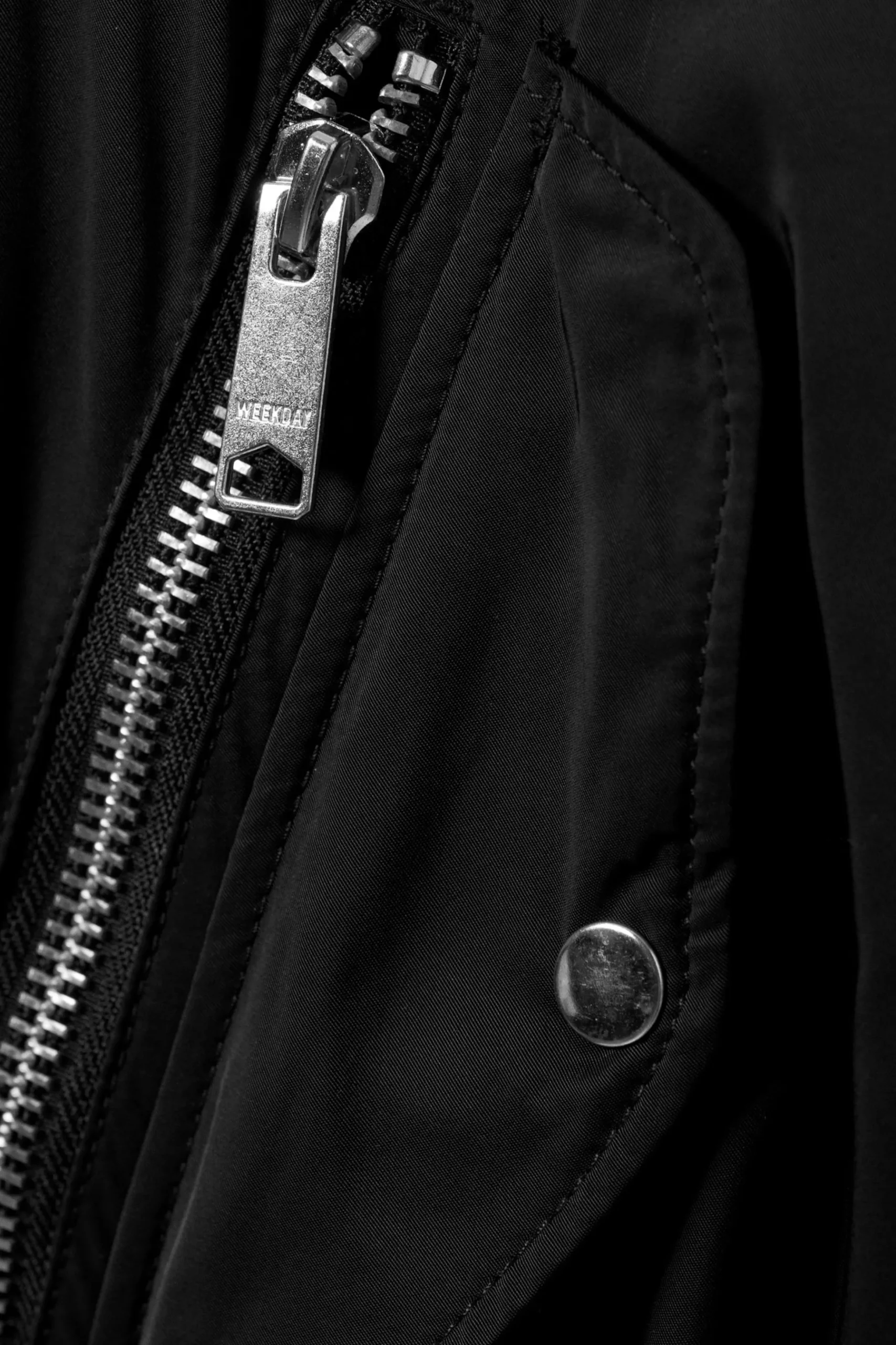Weekday RELAXED TWILL BOMBER JACKET black Fashion