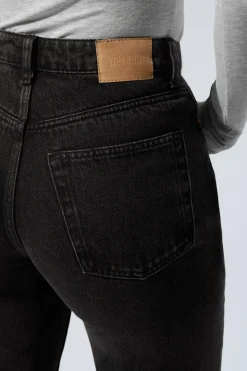 Weekday RESOLUTE CURVE HIGH WAISTED REGULAR STRAIGHT JEANS tuned black black Best Sale