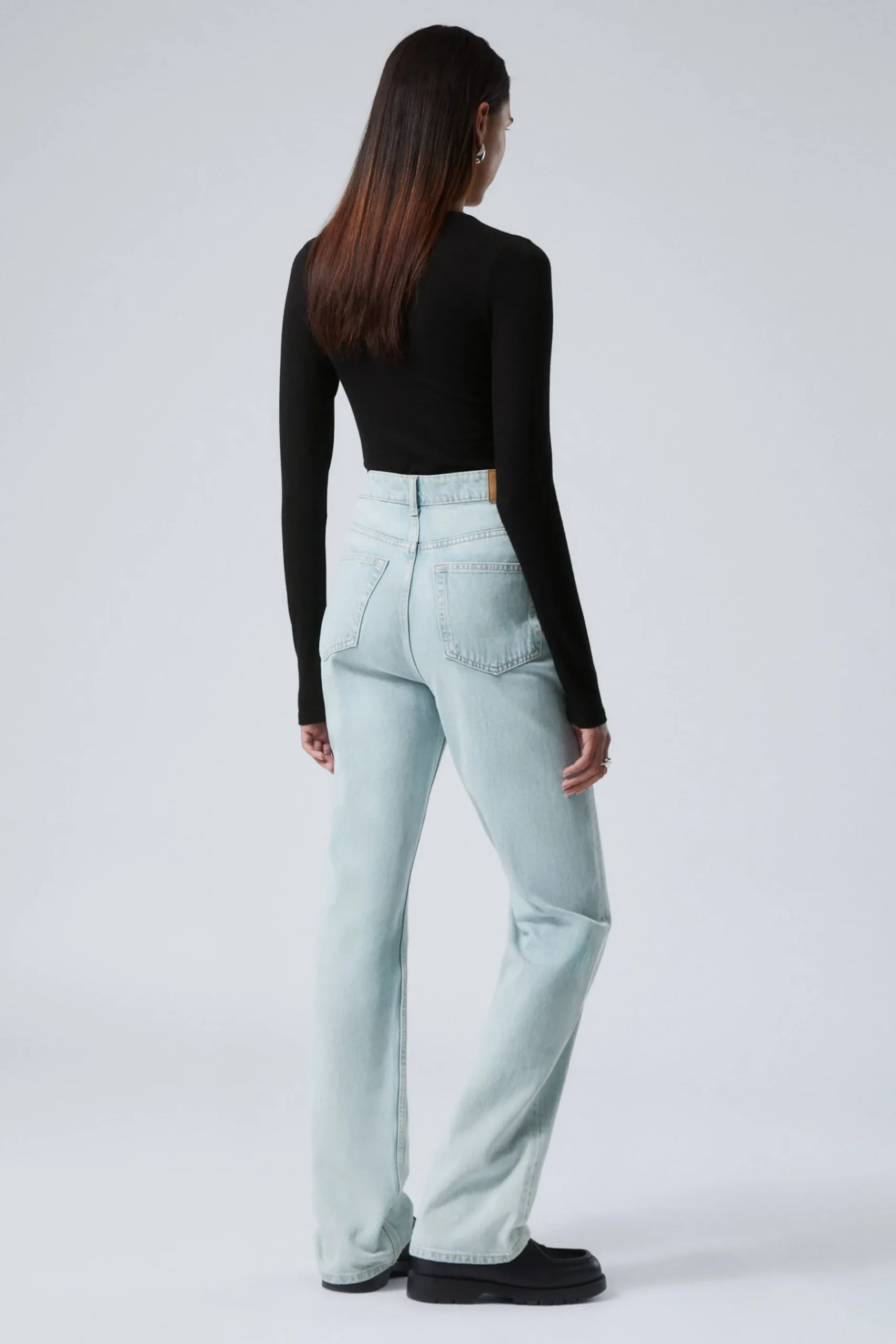 Weekday ROWE SUPER HIGH WAISTED REGULAR STRAIGHT LEG JEANS opulent blue light blue Discount