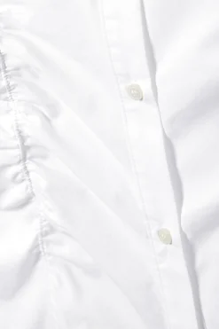 Weekday RUCHED POPLIN SHIRT white Cheap