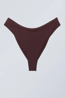 Weekday SCOOP BIKINI BOTTOMS dark maroon Best Sale