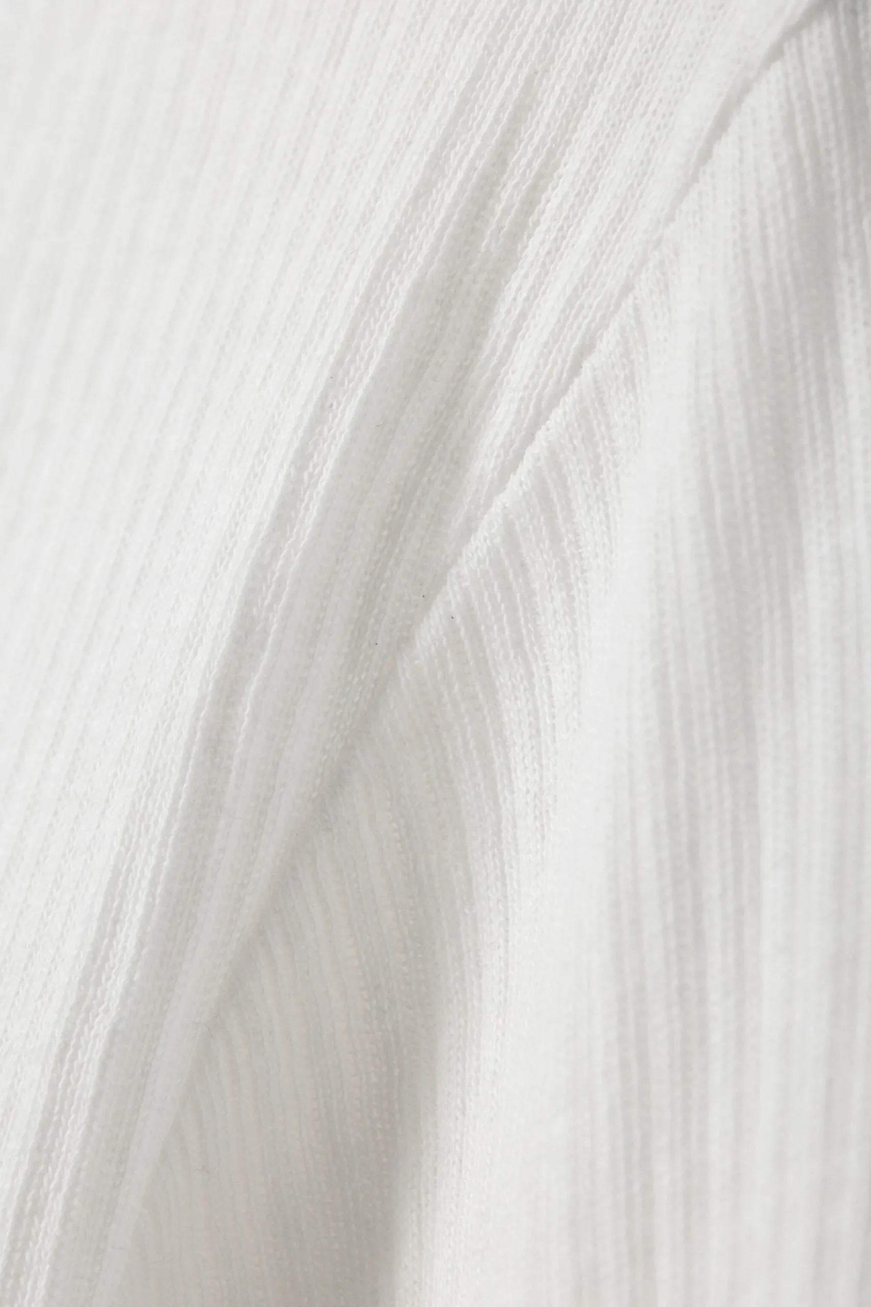 Weekday SHEER RIB LONG SLEEVE TOP white Best Sale