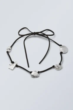 Weekday SHELL PENDANT NECKLACE black Shop