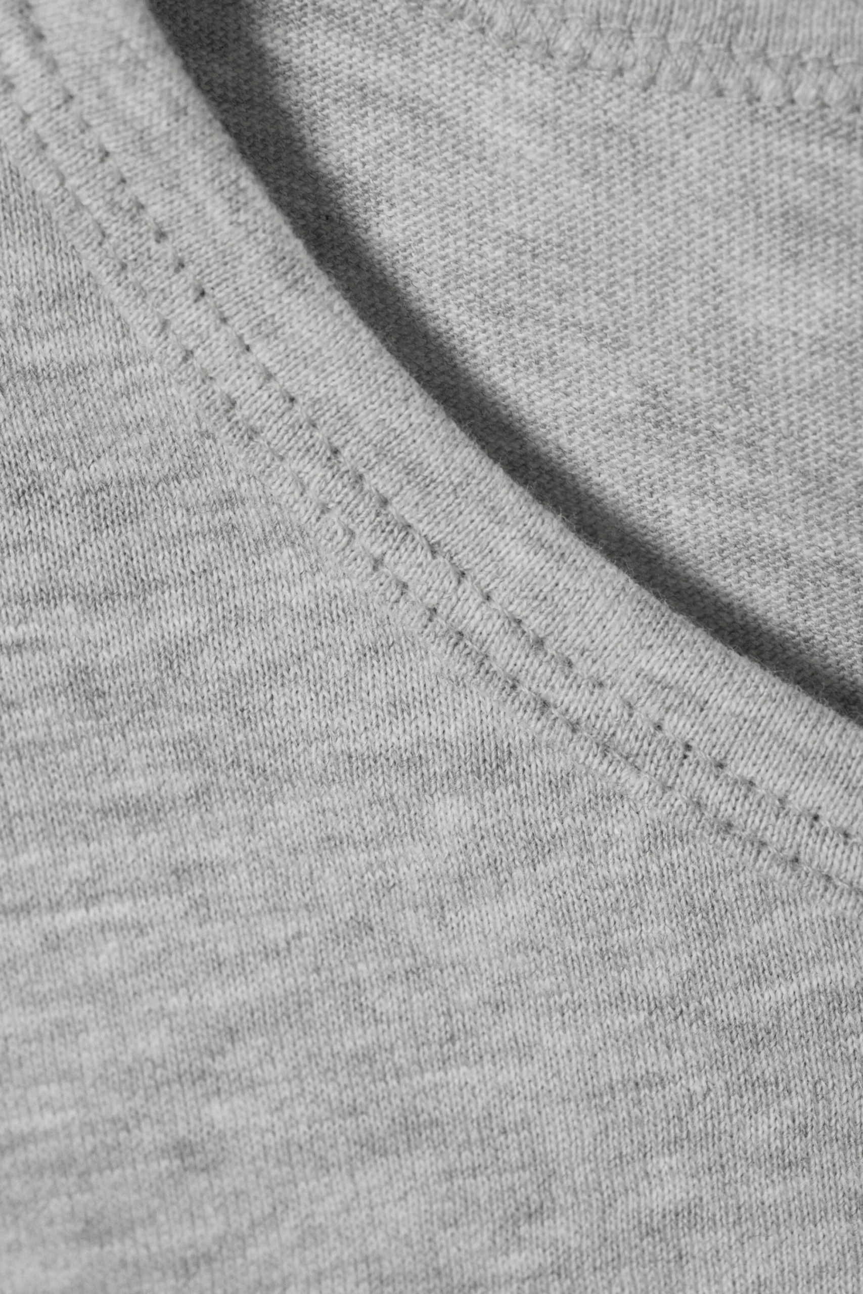 Weekday SHORT SLEEVE FITTED T-SHIRT light grey melange Sale