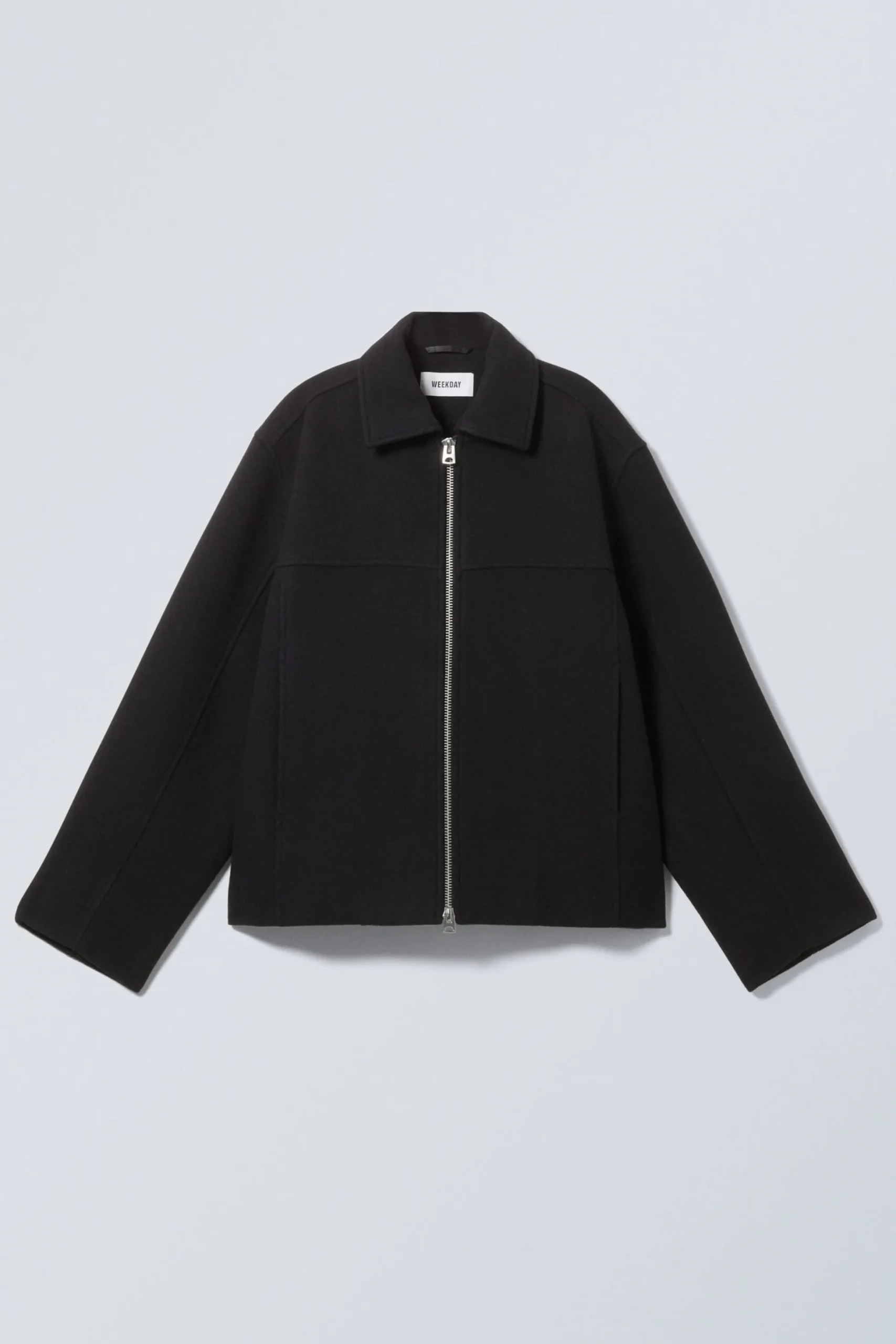 Weekday SHORT WOOL BLEND JACKET black New