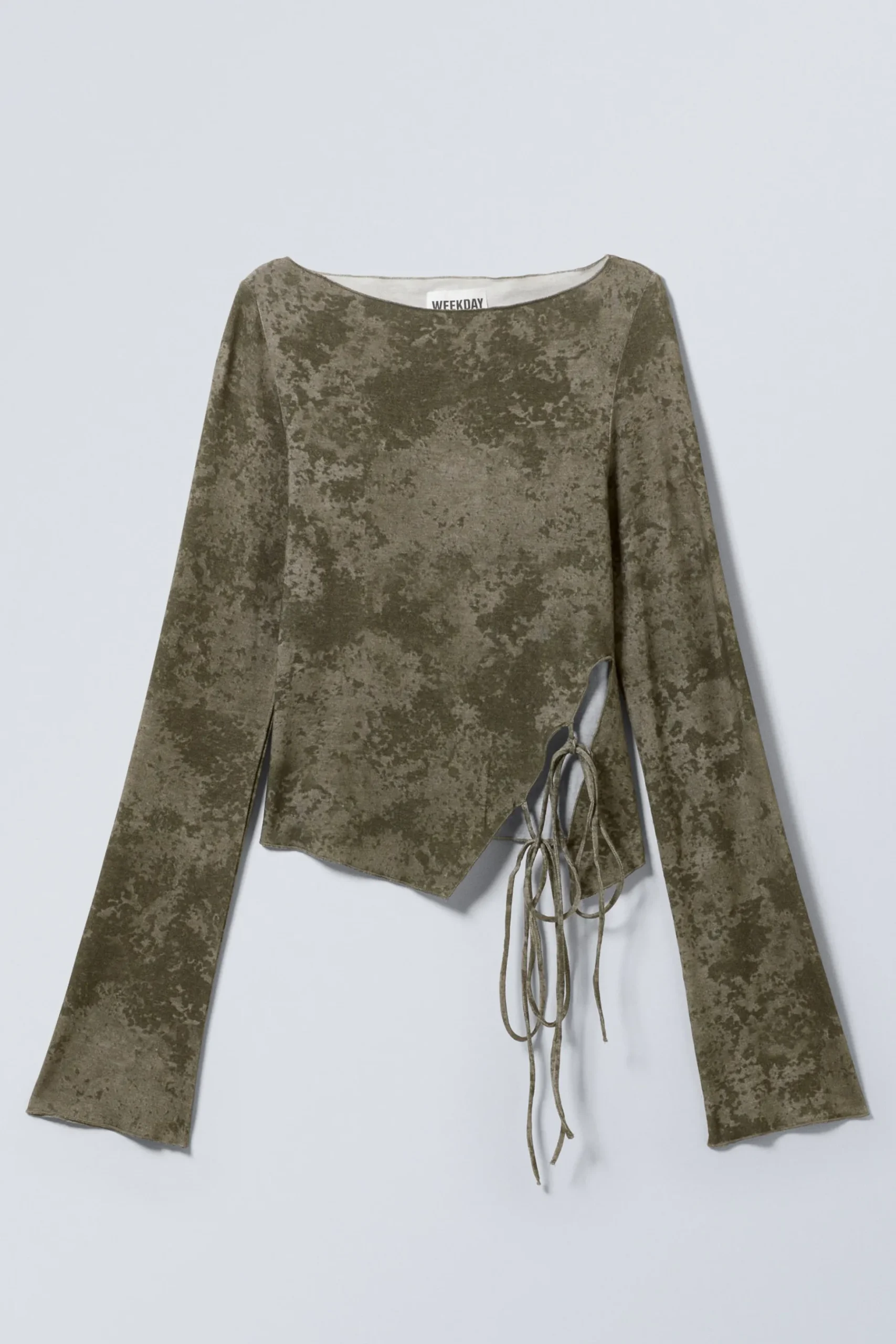 Weekday SIDE TIE TOP taupe smoked granite Clearance
