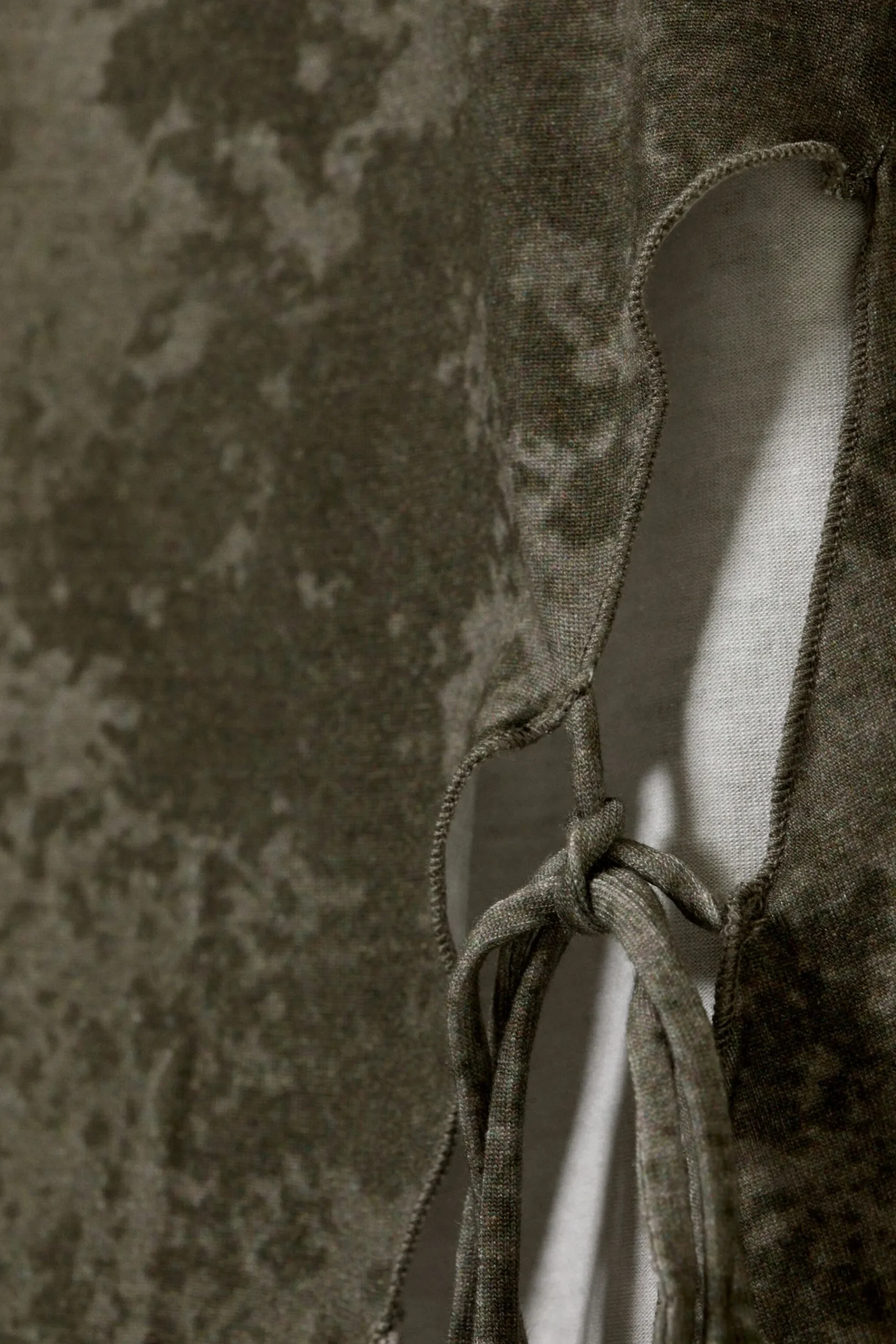Weekday SIDE TIE TOP taupe smoked granite Clearance
