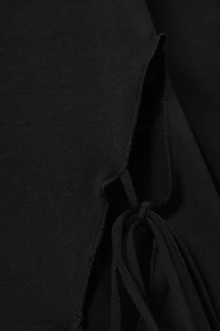 Weekday SIDE TIE TOP black Hot