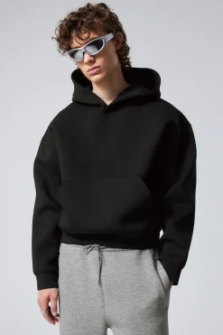 Weekday SIMON SCUBA HOODIE black Clearance