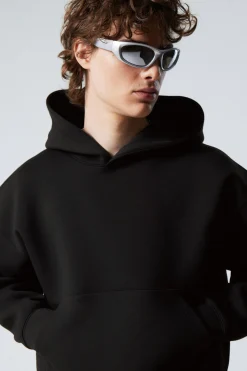 Weekday SIMON SCUBA HOODIE black Clearance