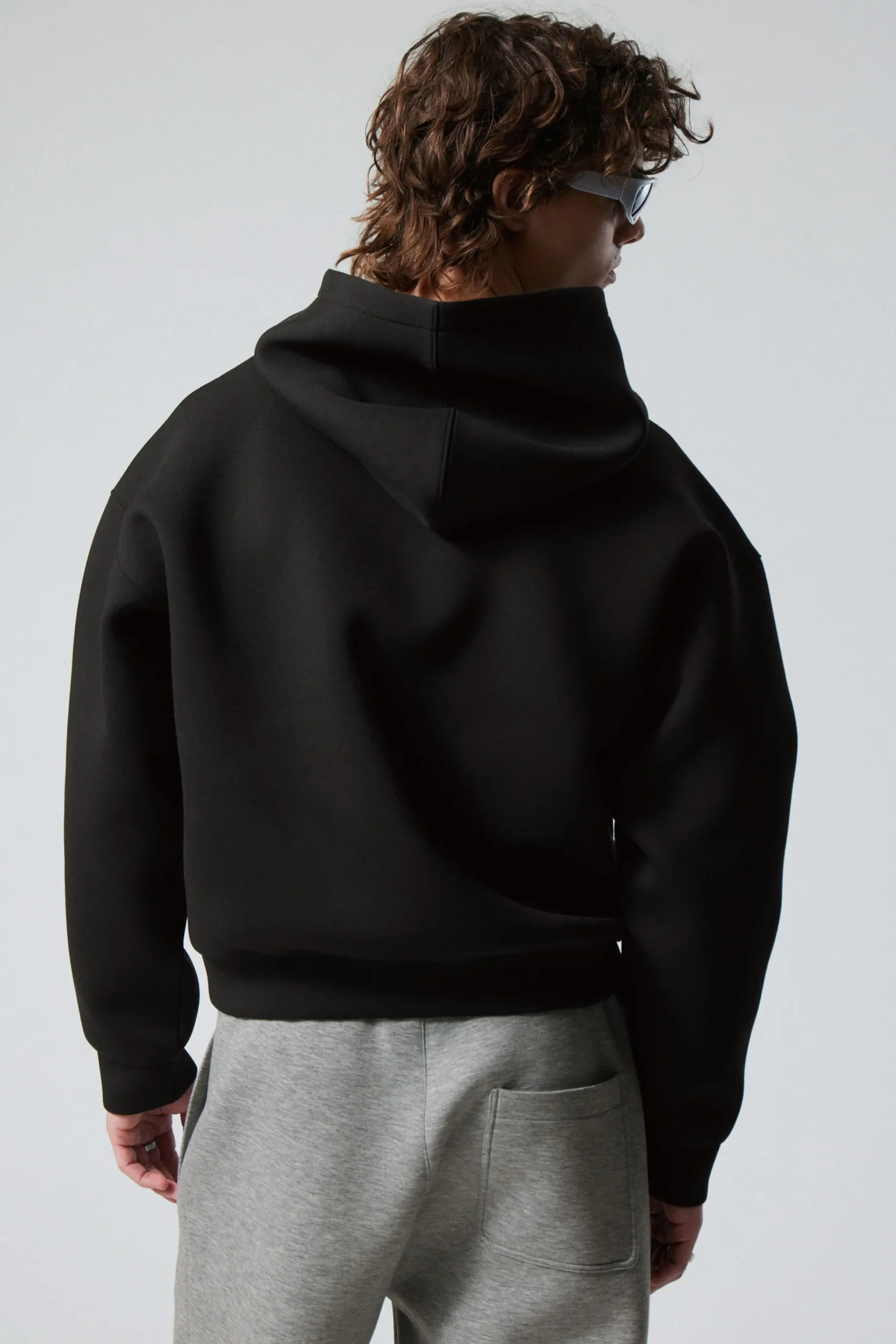 Weekday SIMON SCUBA HOODIE black Clearance