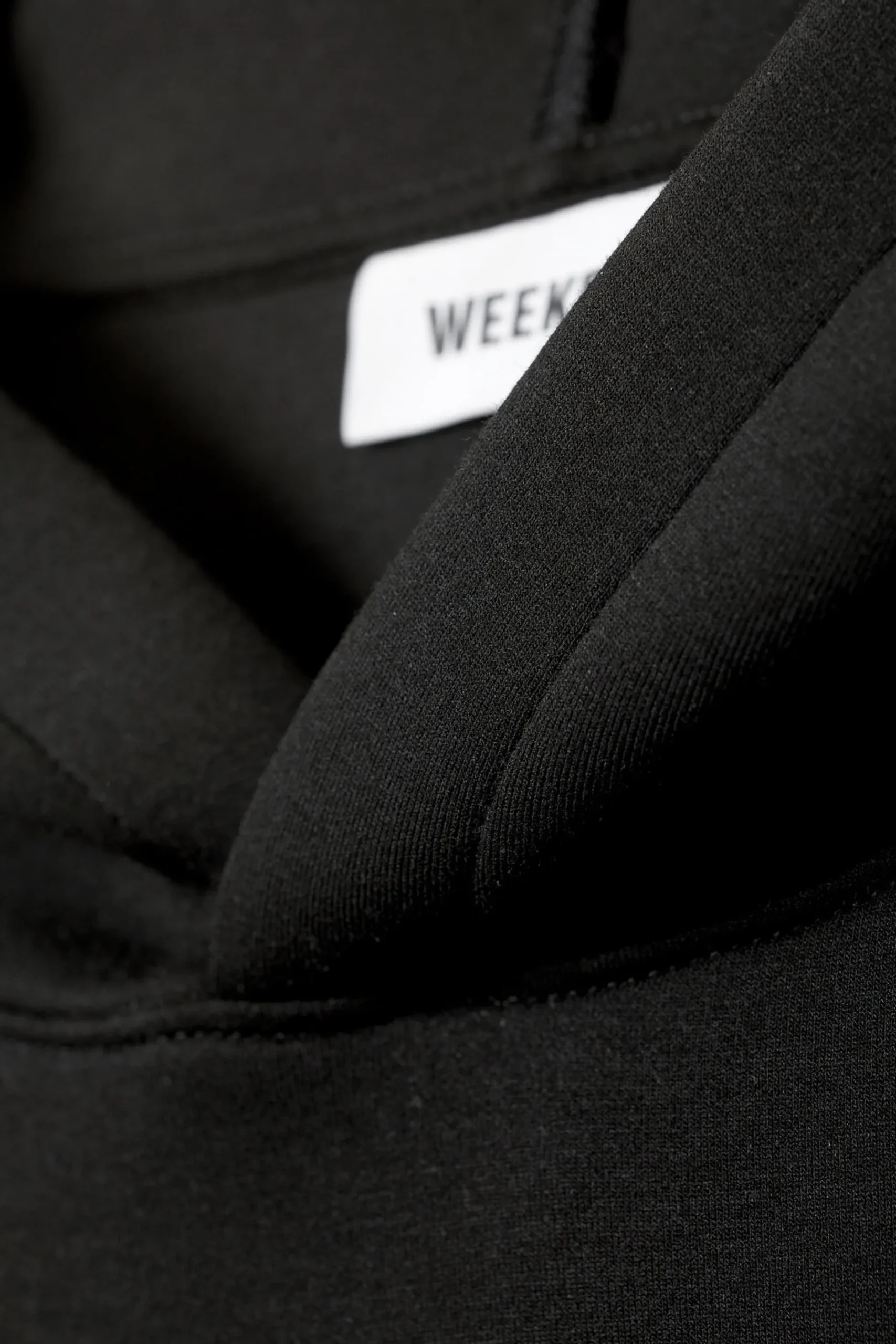 Weekday SIMON SCUBA HOODIE black Clearance