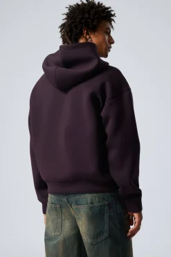 Weekday SIMON SCUBA HOODIE dark plum New