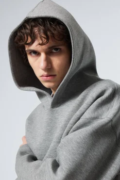Weekday SIMON SCUBA HOODIE grey melange Fashion