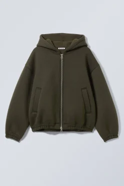 Weekday SIMON SCUBA ZIP JACKET dark green Flash Sale