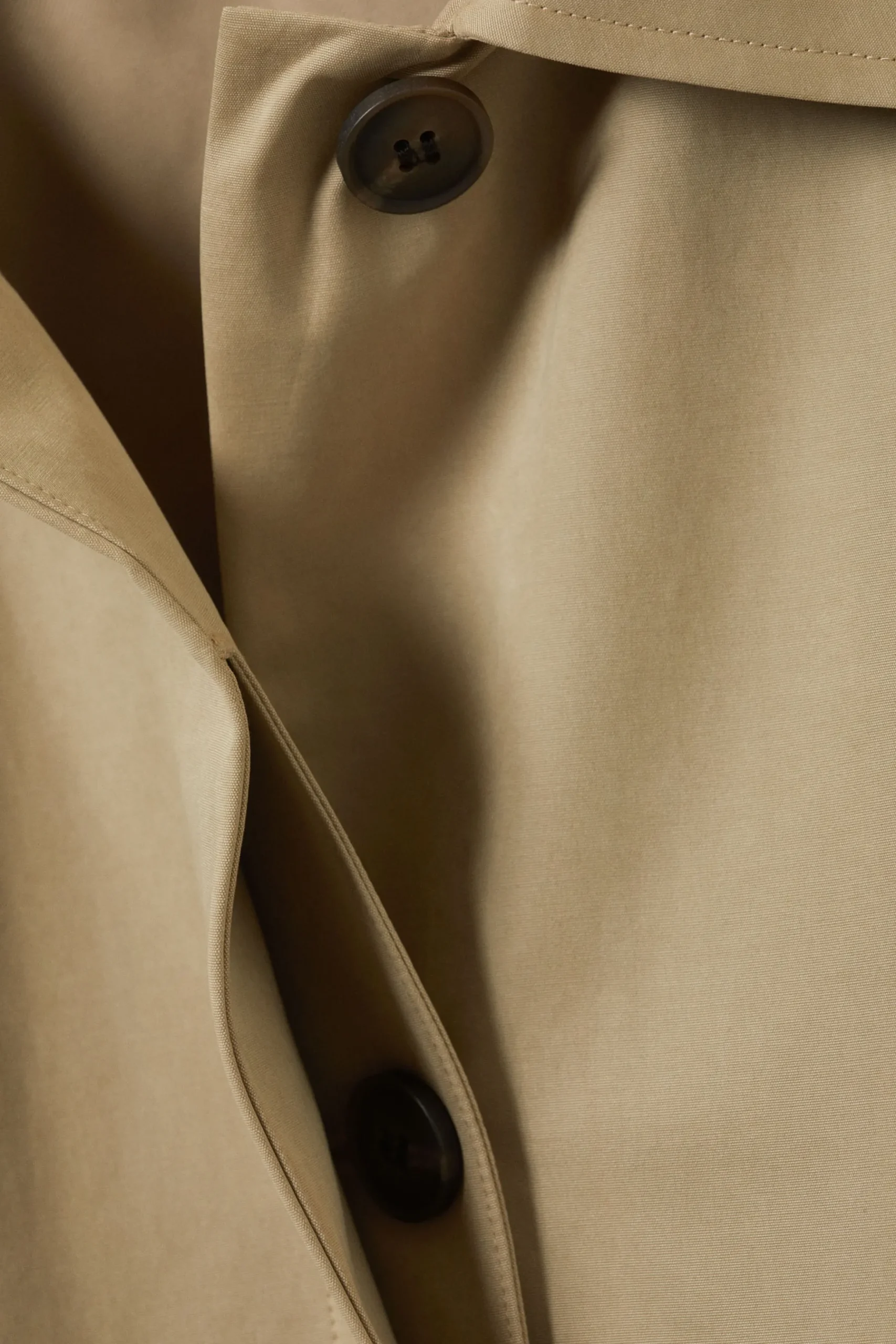 Weekday SINGLE-BREASTED OVERSIZED CAR COAT beige Store