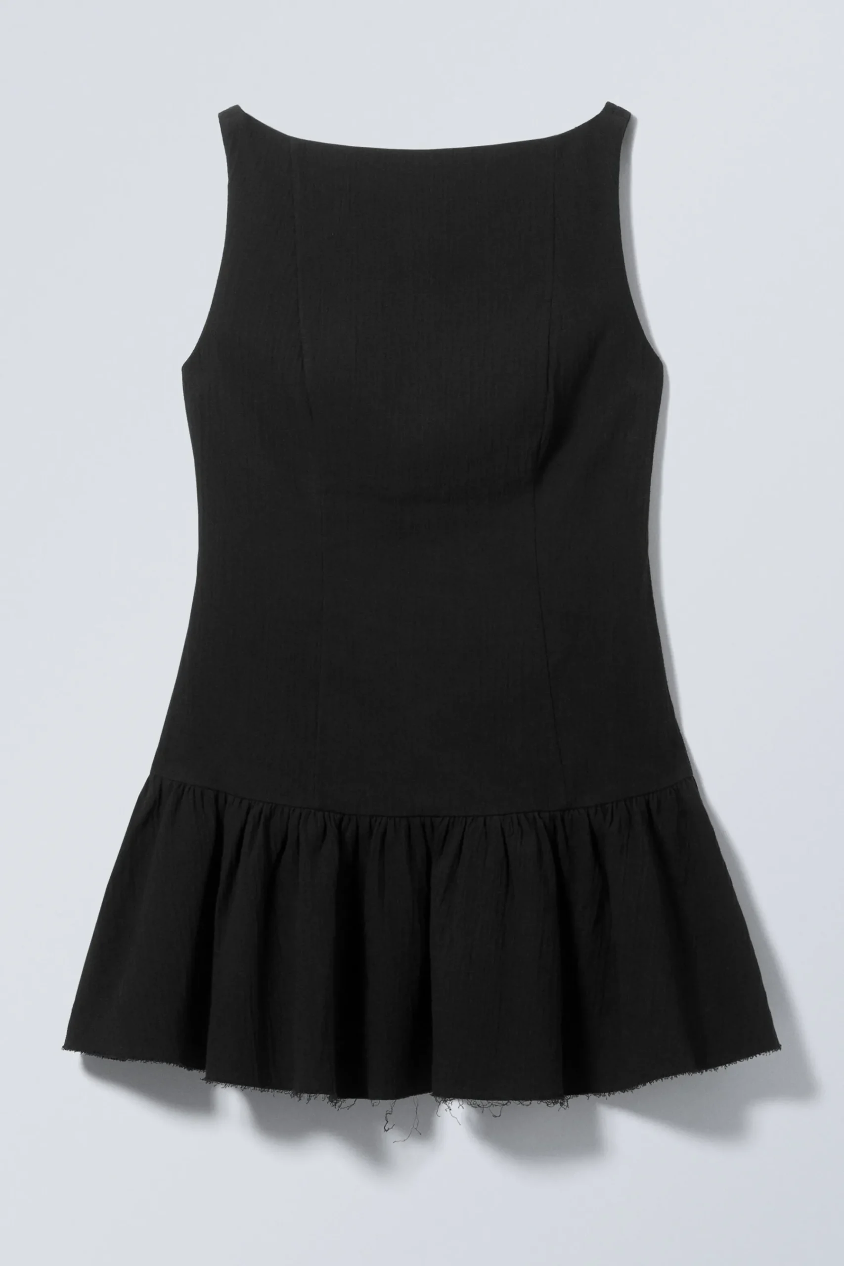 Weekday SLEEVELESS TWILL MINI DRESS black Best