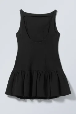 Weekday SLEEVELESS TWILL MINI DRESS black Best