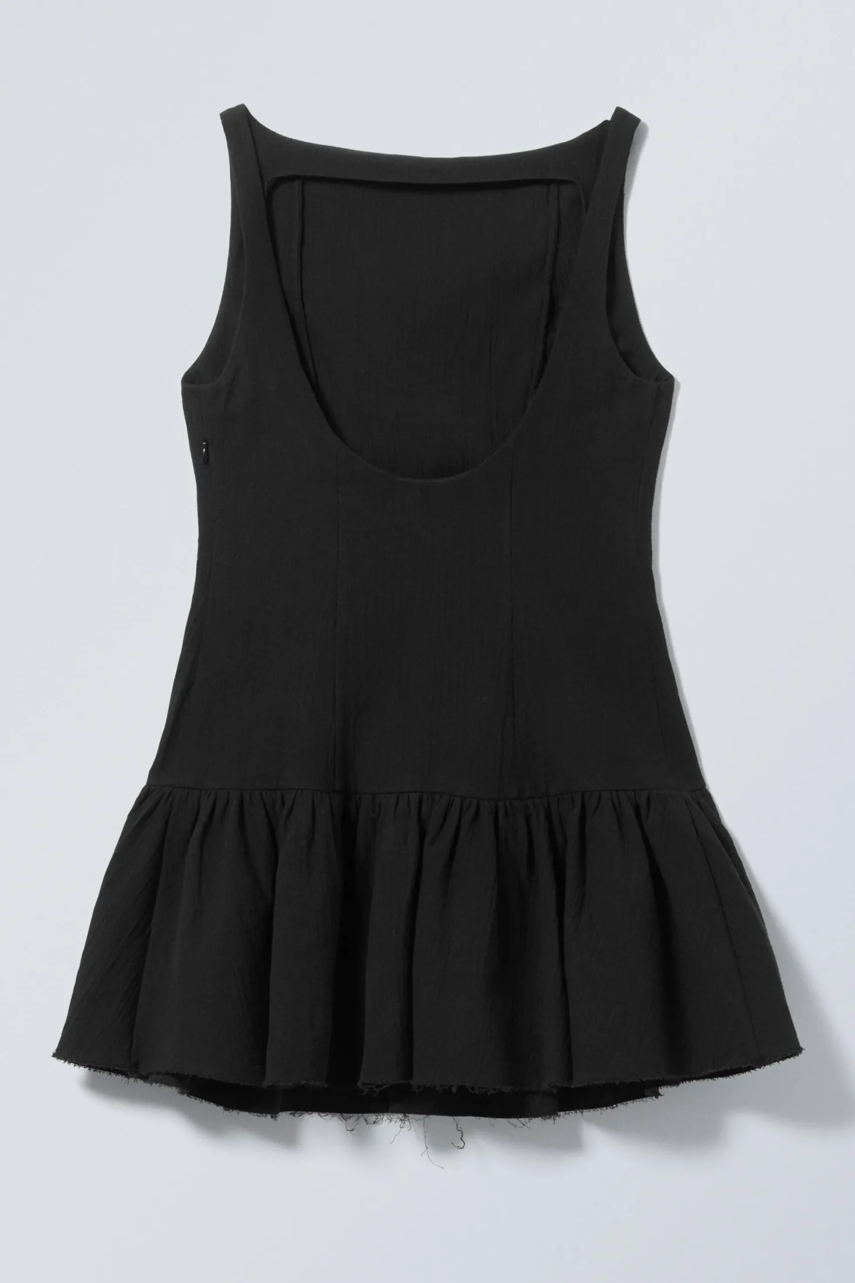 Weekday SLEEVELESS TWILL MINI DRESS black Best