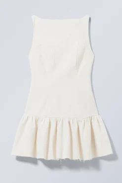 Weekday SLEEVELESS TWILL MINI DRESS white Best