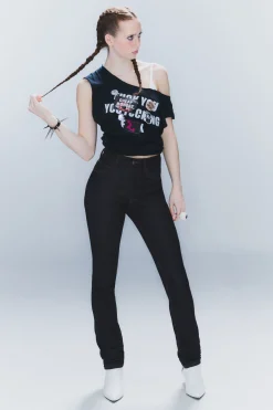Weekday SLEEZIE HIGH WAIST SKINNY JEANS extra blue rinse Sale
